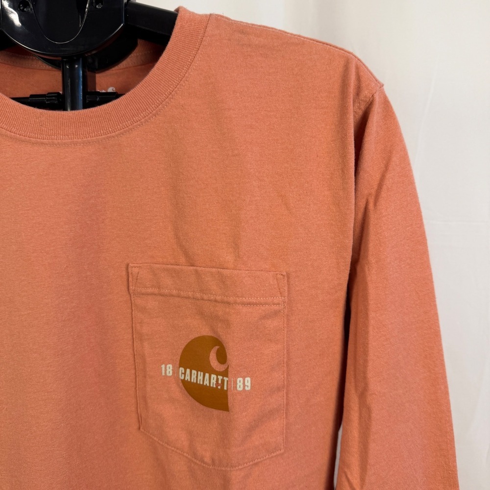 Carhartt‎ 1889 Graphic Long Sleeve Pocket T-Shirt Men's Medium Relaxed Fit - Picture 6 of 9
